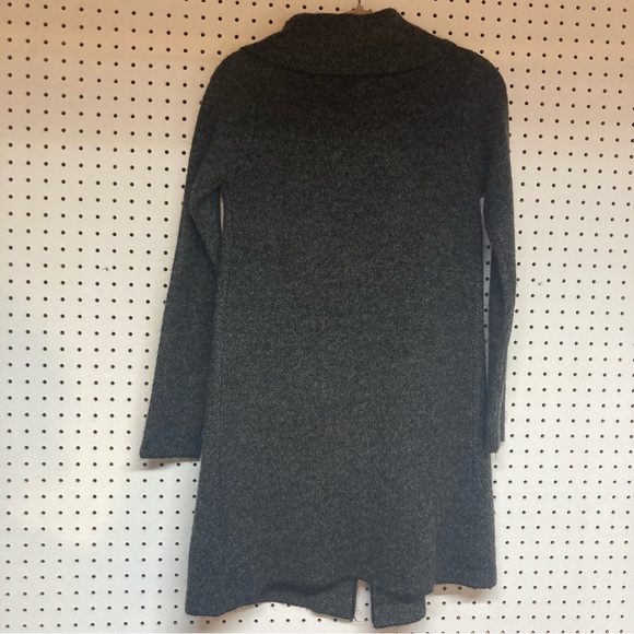 Adrienne Vittadini Charcoal XS Wool Blend Knit Cardigan 1 button & Pockets - Picture 8 of 8